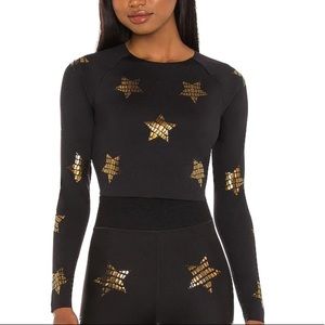 Ultracor Ultra Fast Croc Star Knockout Maverick Long Sleeve Top Black Gold Sz L
